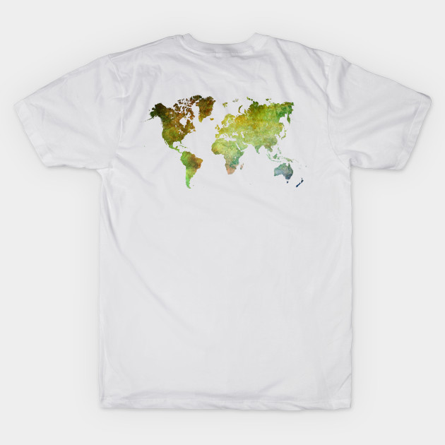 world map green by JBJart